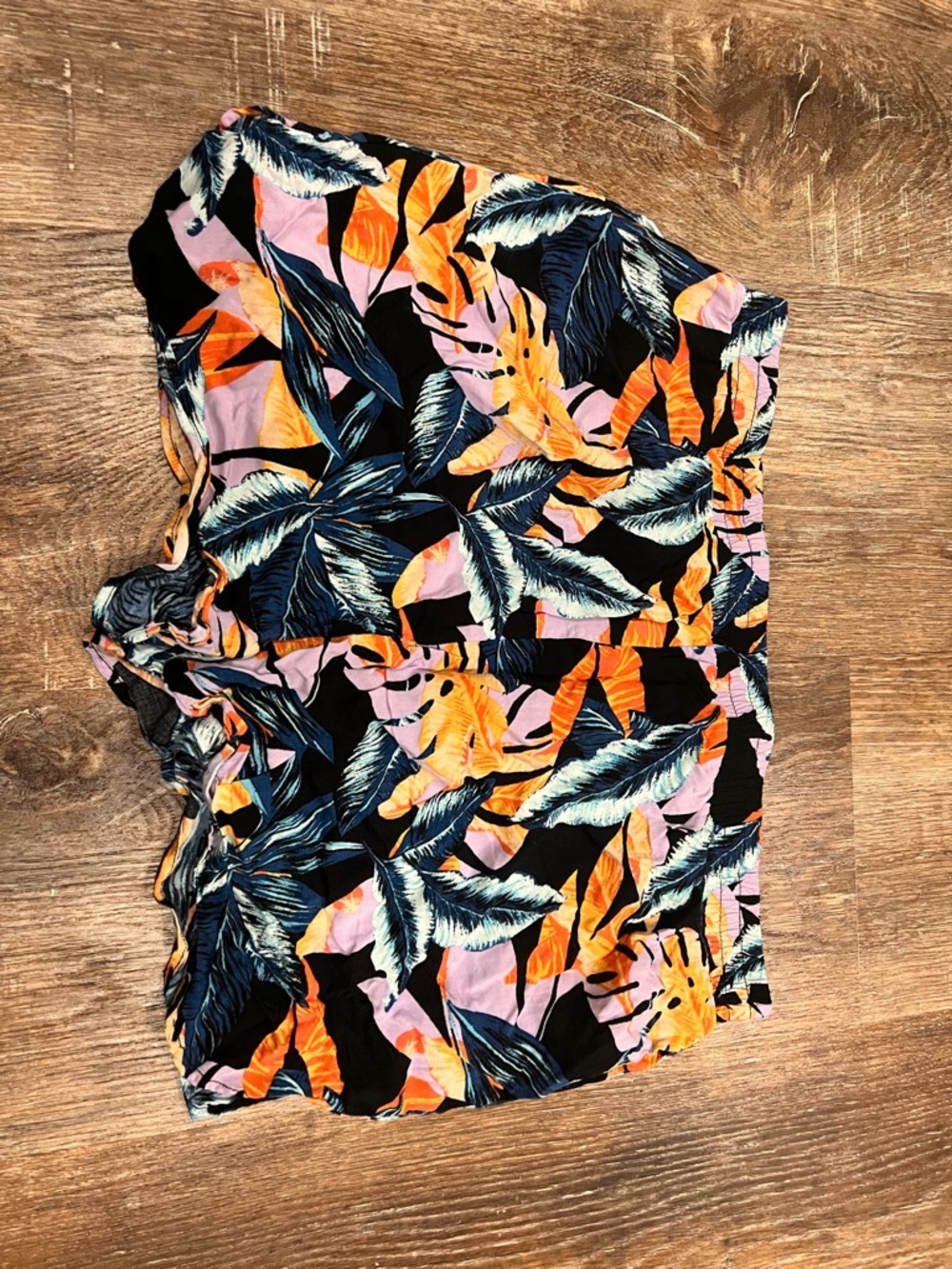 Wild Fable Tropical Floral Womenโs Shorts, XXL